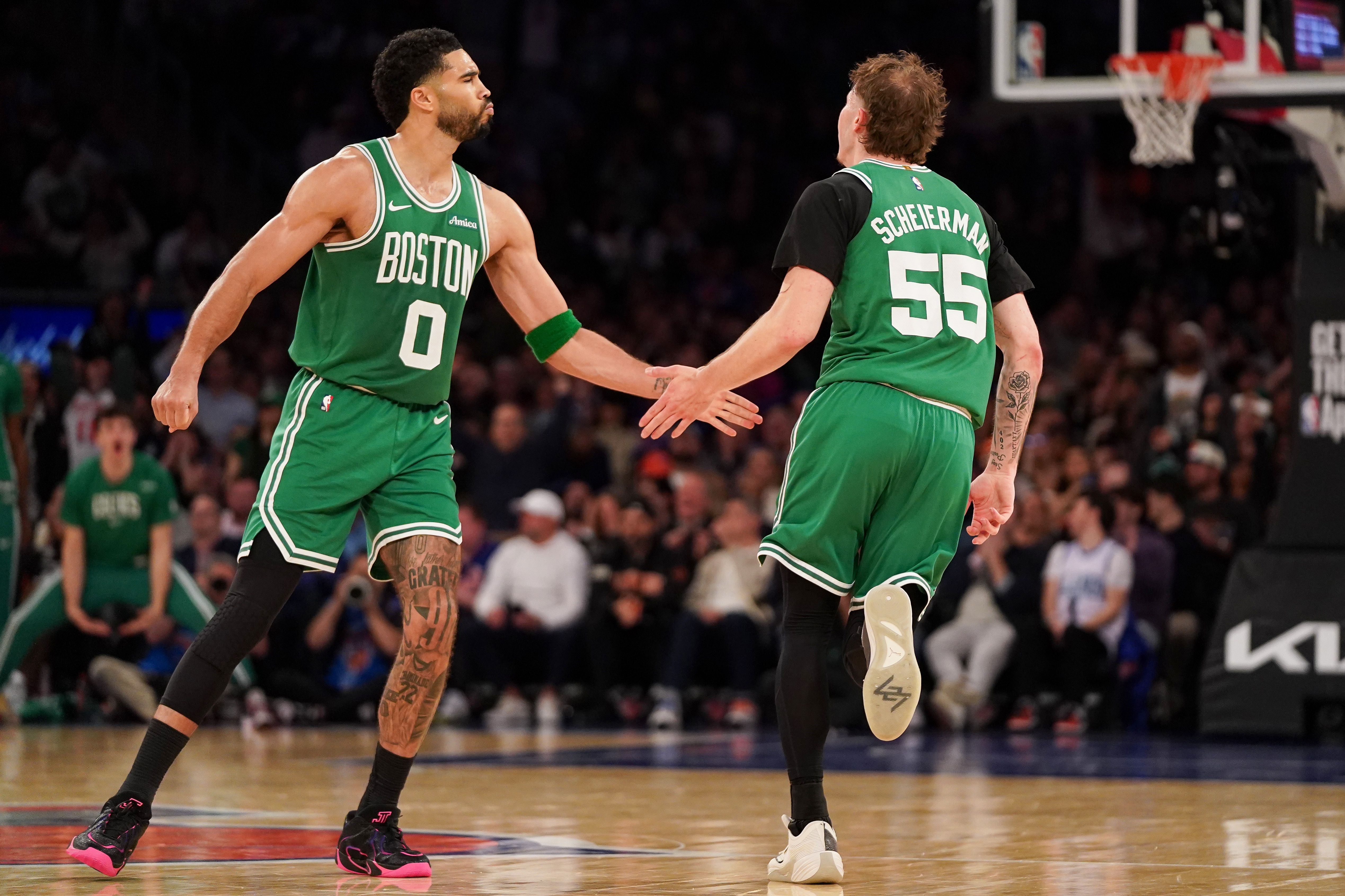 博鱼电竞官方app-谢尔曼：塔图姆还是那个塔图姆 他今天在场上依旧沉着镇定